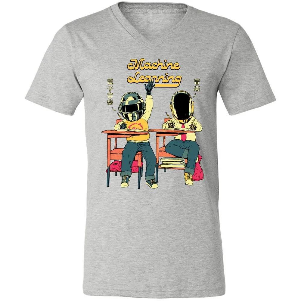 Unisex V-Neck T-Shirt - U2AQLAVW - Athletic Heather - 7