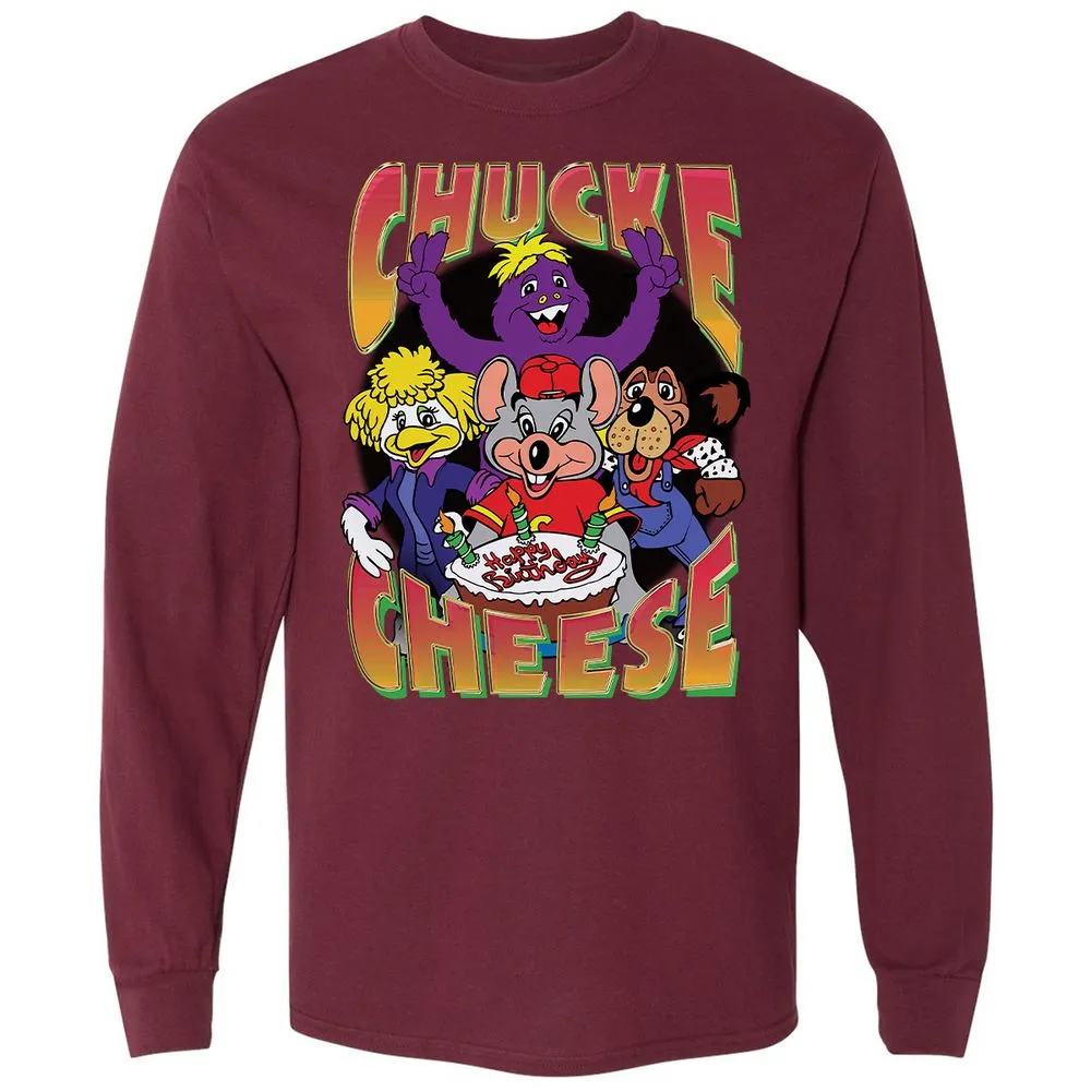 Long Sleeve T-Shirt - 35VHX47E - Maroon - 11