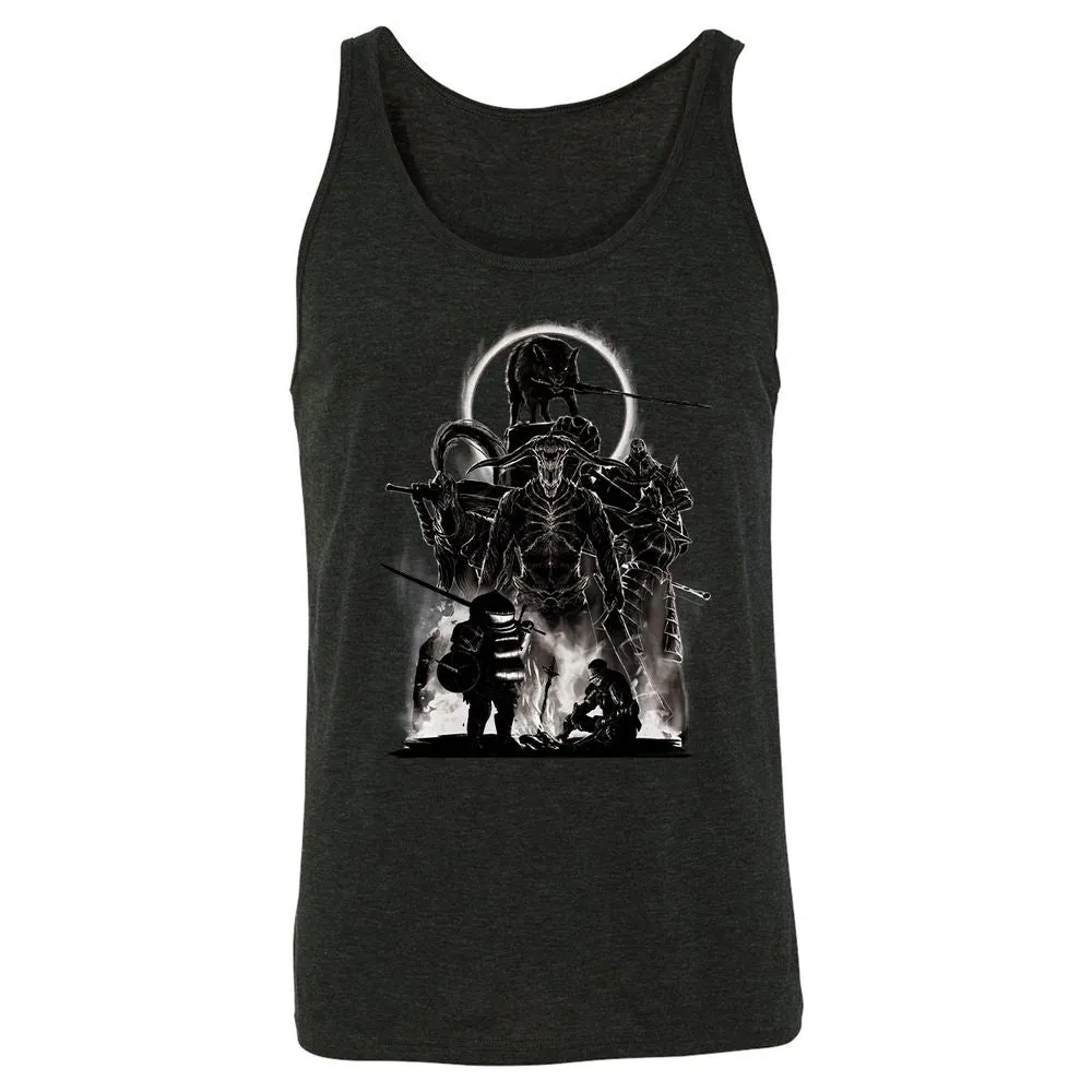 Unisex Jersey Tank - GWNWSLVV - Charcoal Black Triblend - 5