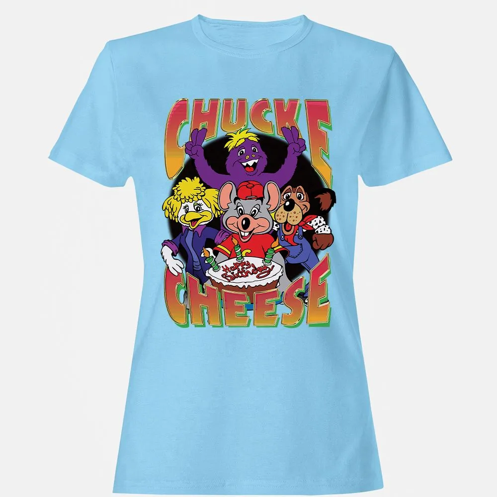 Women's T-Shirt - W4EL8XGZ - Light Blue - 8