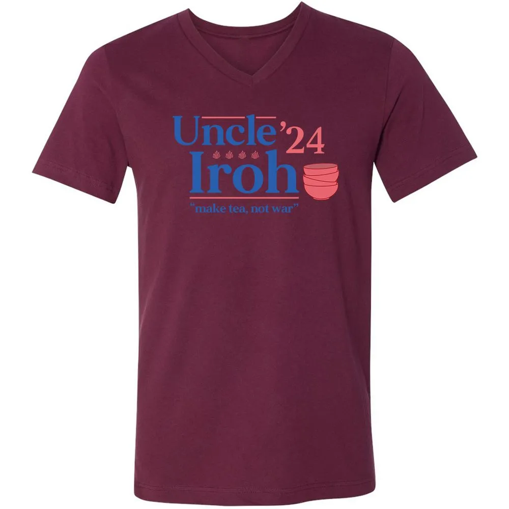 Unisex V-Neck T-Shirt - HD4A2TE2 - Maroon - 6