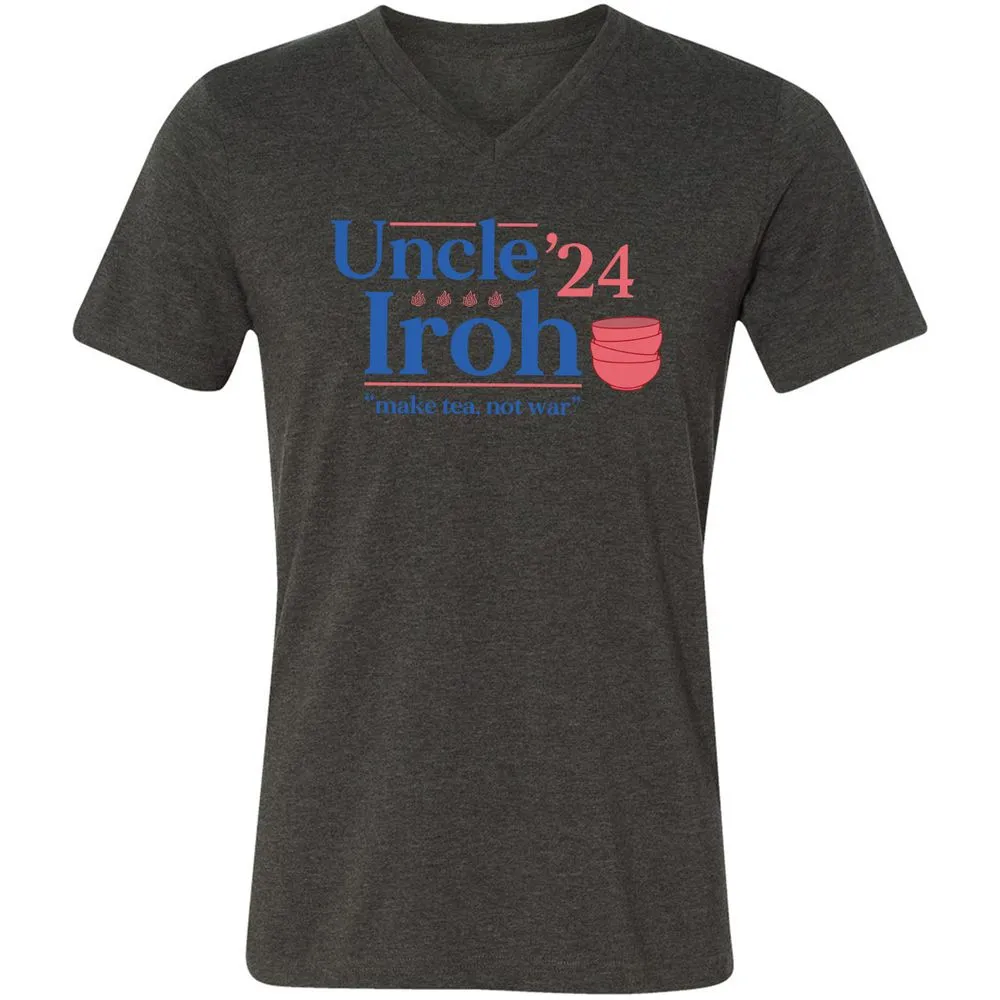 Unisex V-Neck T-Shirt - HD4A2TE2 - Dark Grey Heather - 8