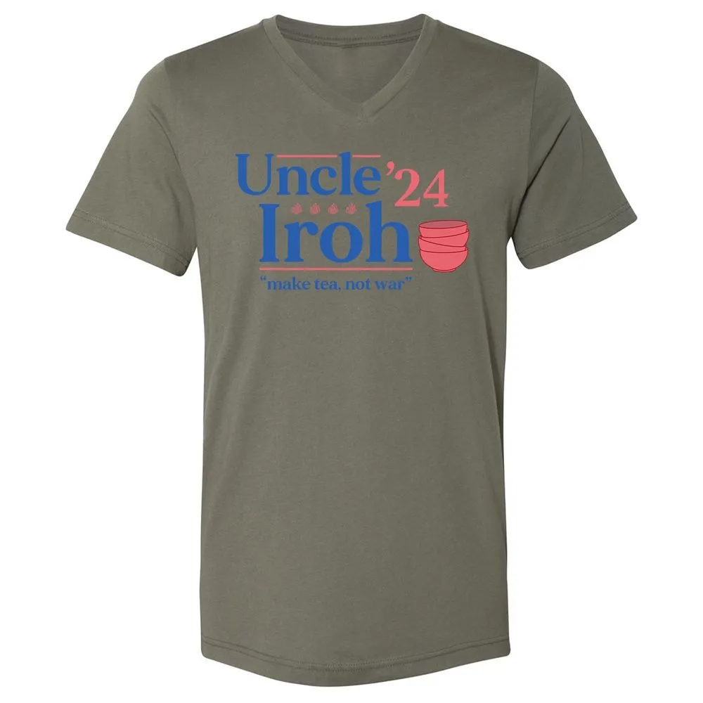 Unisex V-Neck T-Shirt - HD4A2TE2 - Military Green - 10