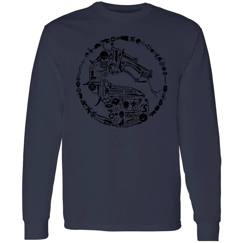 Long Sleeve T-Shirt - 7K4YQV4T - Navy - 12