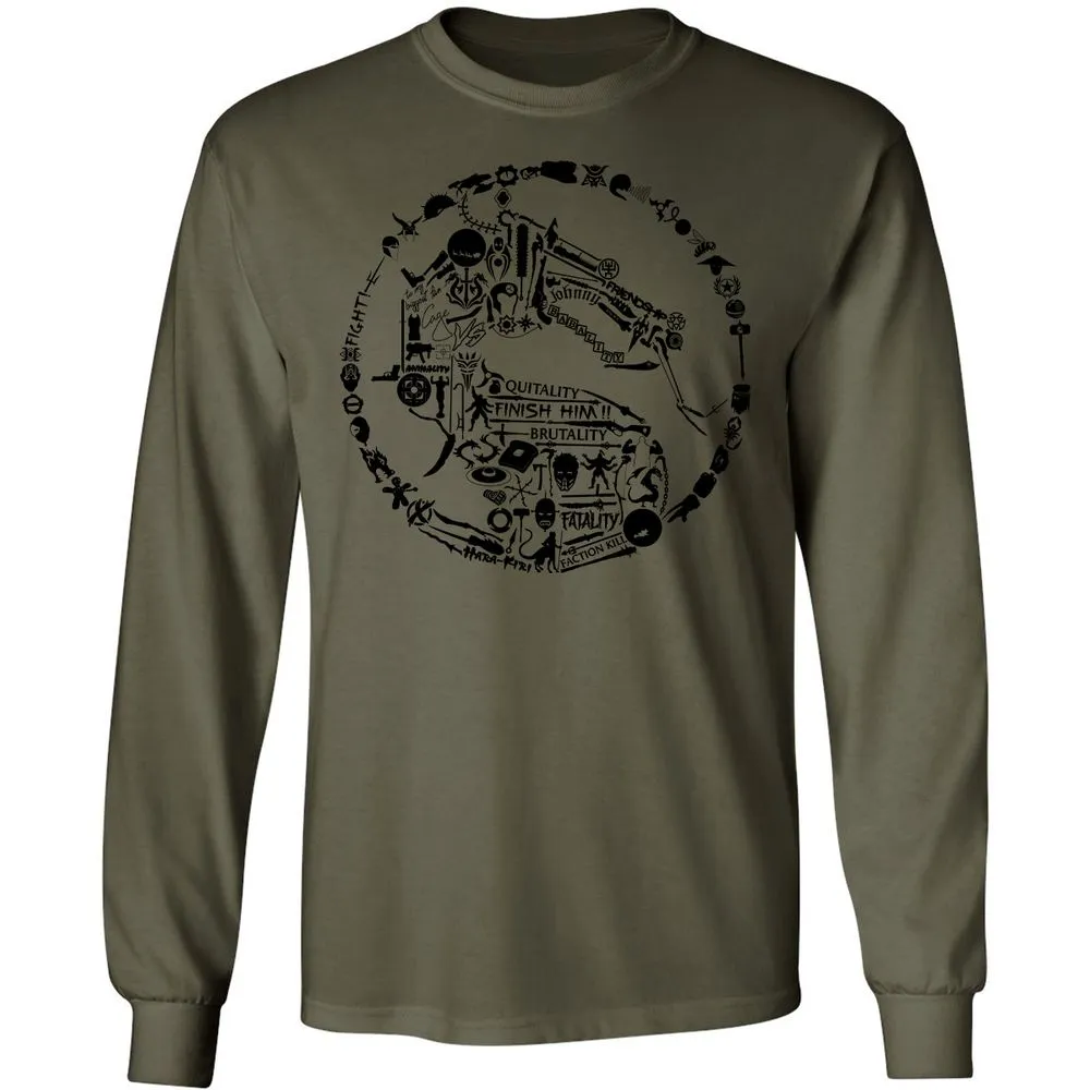 Long Sleeve T-Shirt - 7K4YQV4T - Military Green - 7