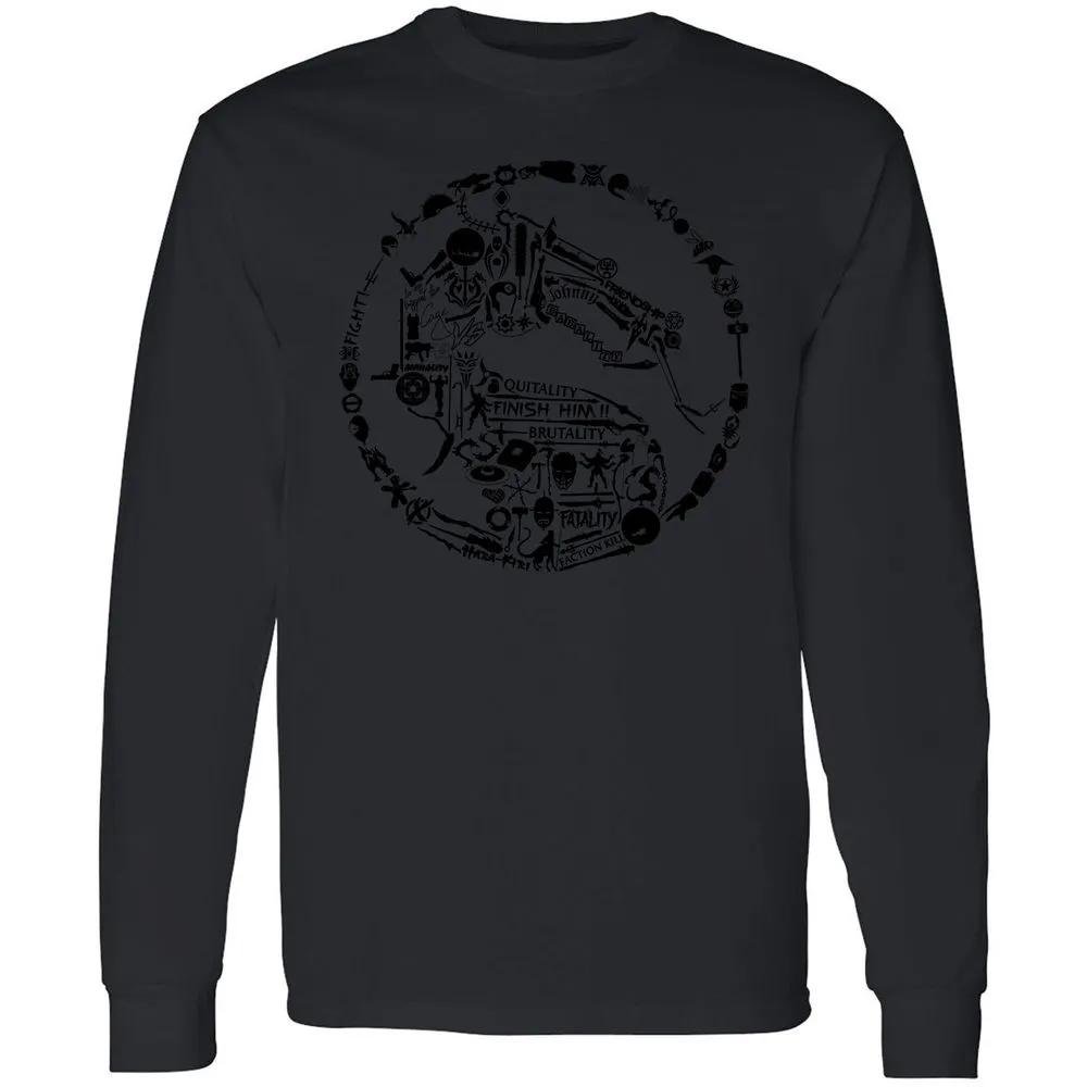 Long Sleeve T-Shirt - 7K4YQV4T - Black - 16