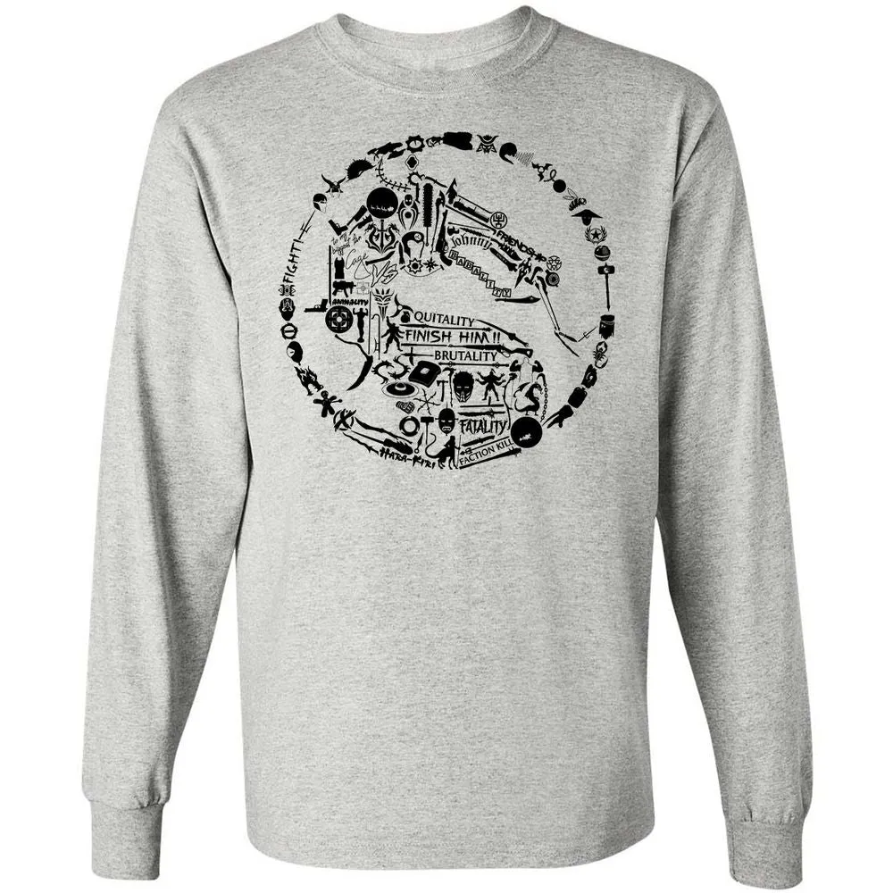 Long Sleeve T-Shirt - 7K4YQV4T - Ash - 5