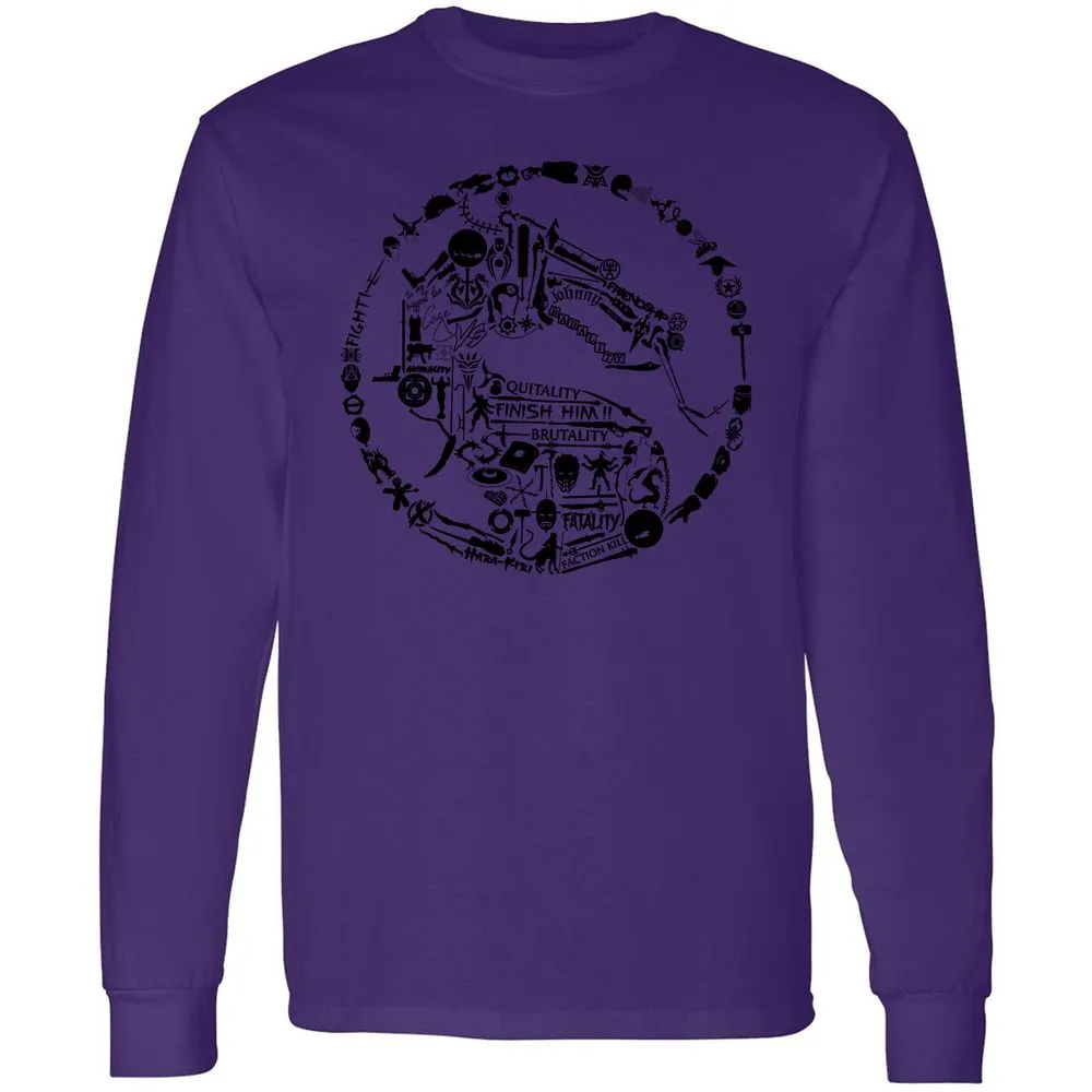 Long Sleeve T-Shirt - 7K4YQV4T - Purple - 13