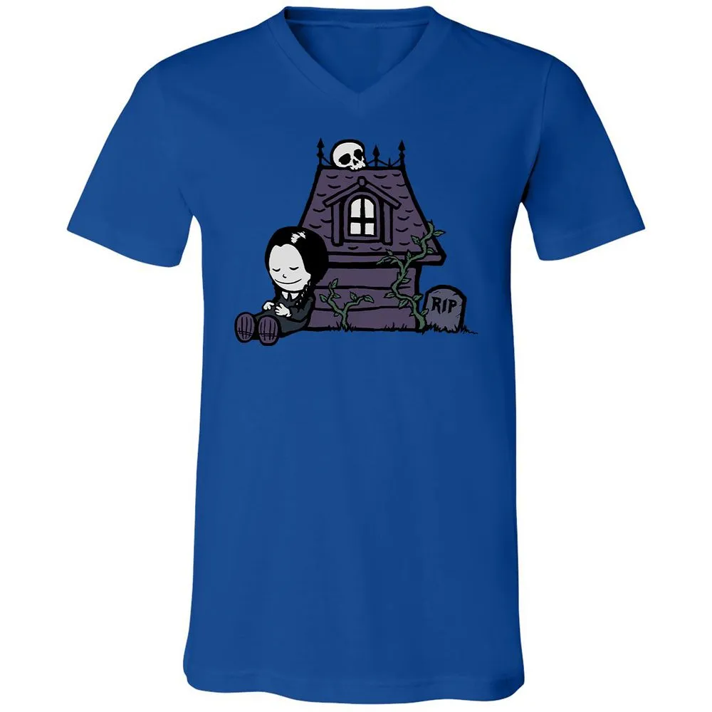 Unisex V-Neck T-Shirt - AVVDEVFL - True Royal - 4