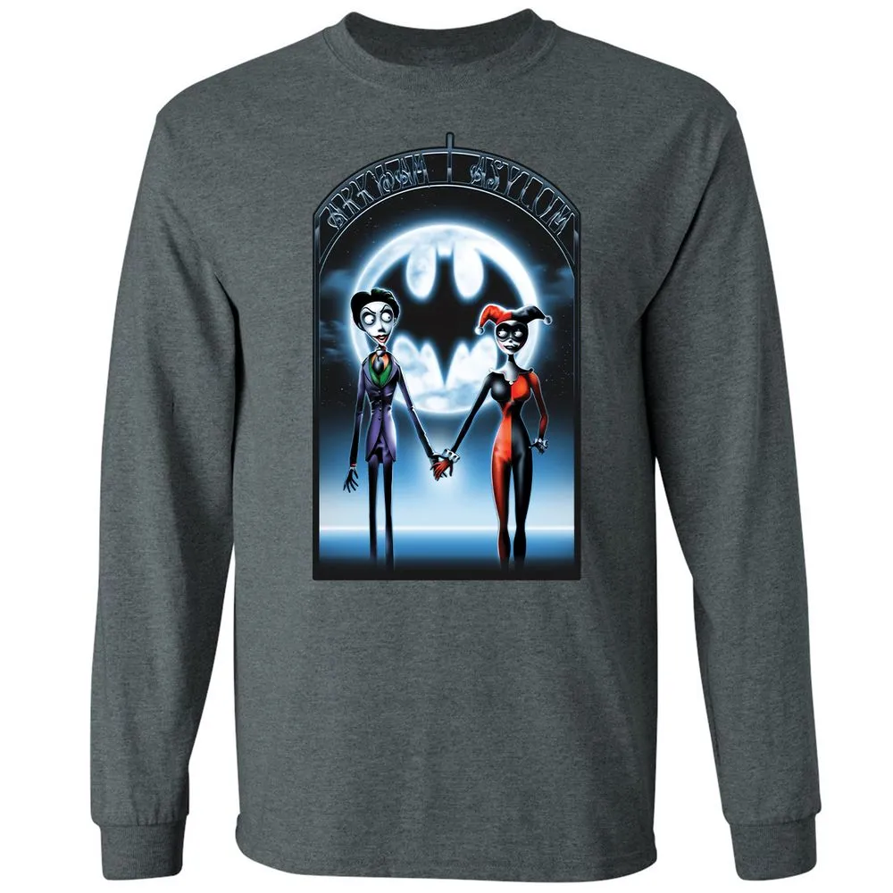 Long Sleeve T-Shirt - BVY7GEU8 - Dark Heather - 15
