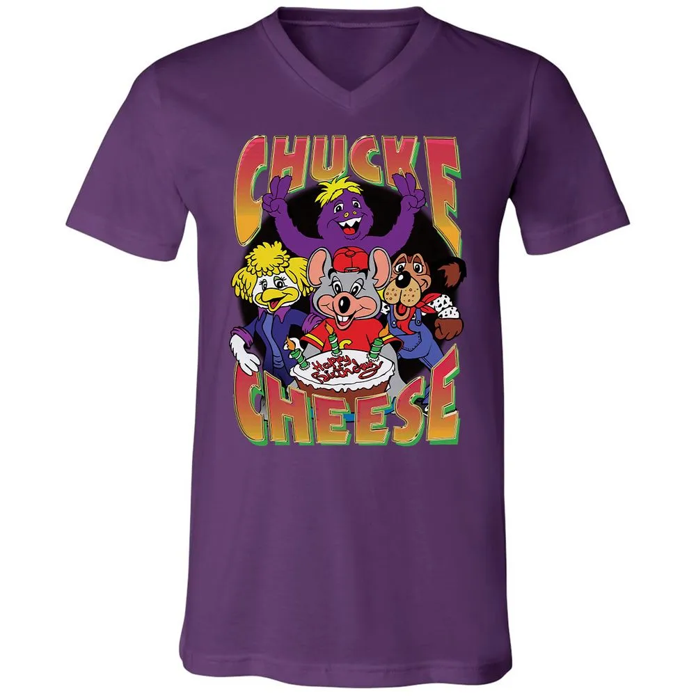 Unisex V-Neck T-Shirt - PRZNM22Y - Team Purple - 2