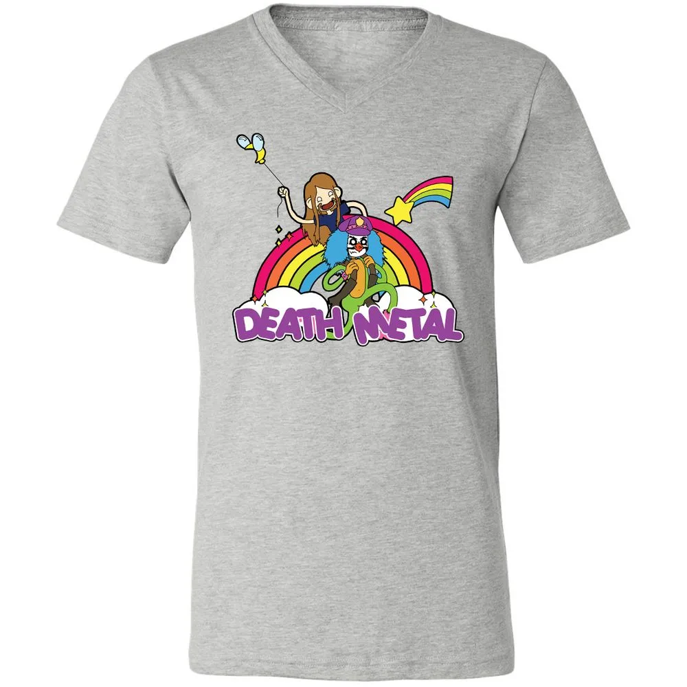 Unisex V-Neck T-Shirt - A5JDJ2QB - Athletic Heather - 7