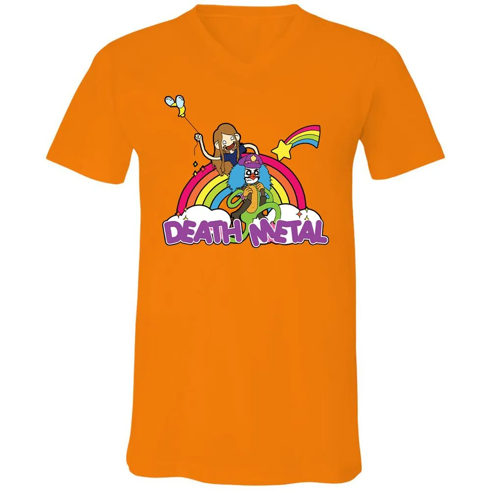 Unisex V-Neck T-Shirt - A5JDJ2QB - Orange - 11