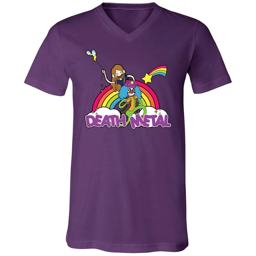 Unisex V-Neck T-Shirt - A5JDJ2QB - Team Purple - 2
