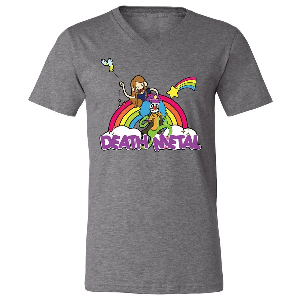 Unisex V-Neck T-Shirt - A5JDJ2QB - Deep Heather - 13