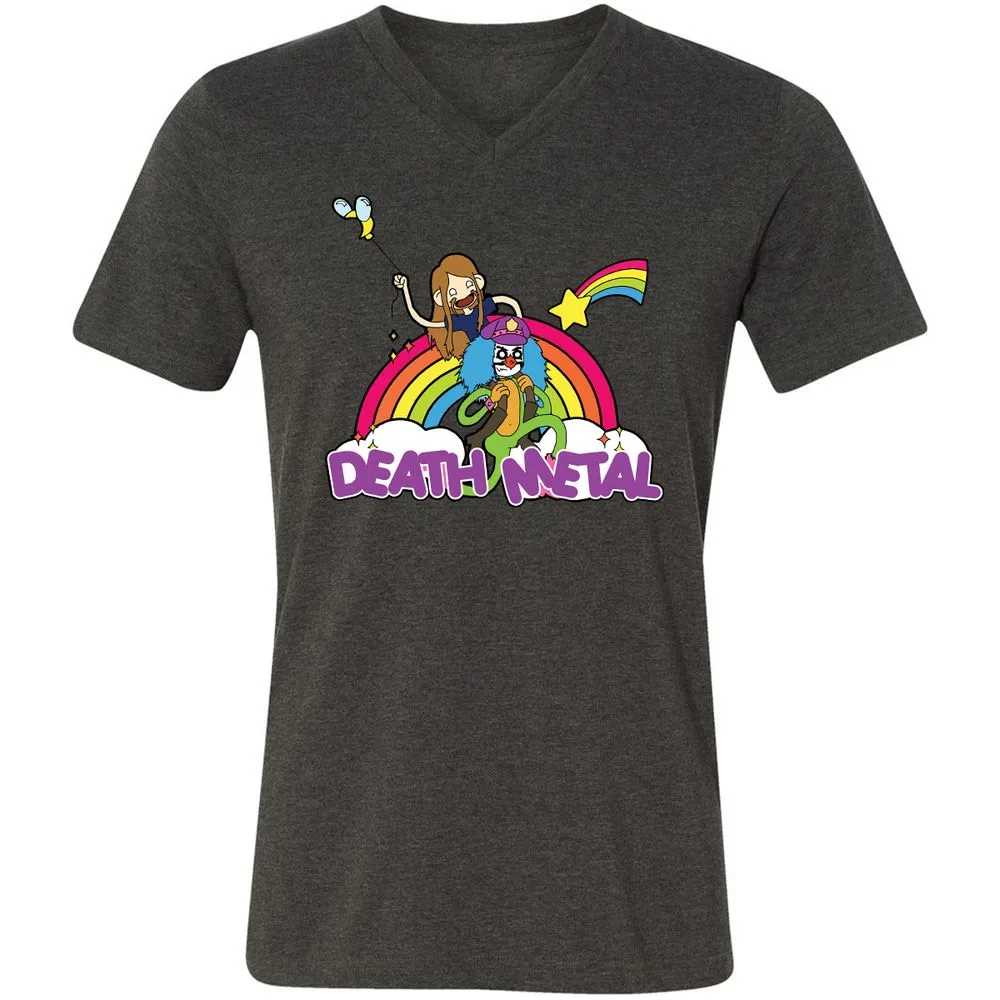 Unisex V-Neck T-Shirt - A5JDJ2QB - Dark Grey Heather - 8