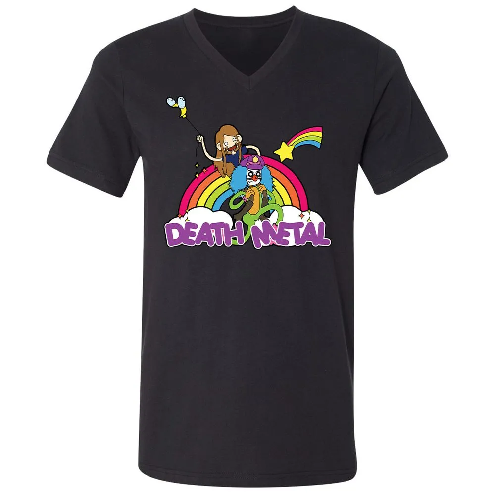 Unisex V-Neck T-Shirt - A5JDJ2QB - Black - 16
