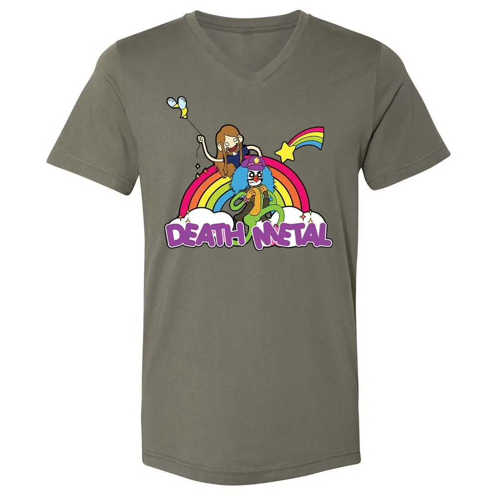Unisex V-Neck T-Shirt - A5JDJ2QB - Military Green - 10