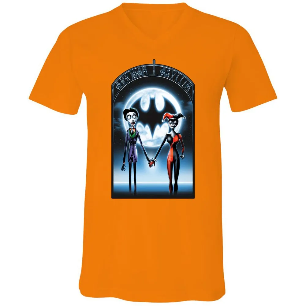 Unisex V-Neck T-Shirt - 769HD58M - Orange - 11