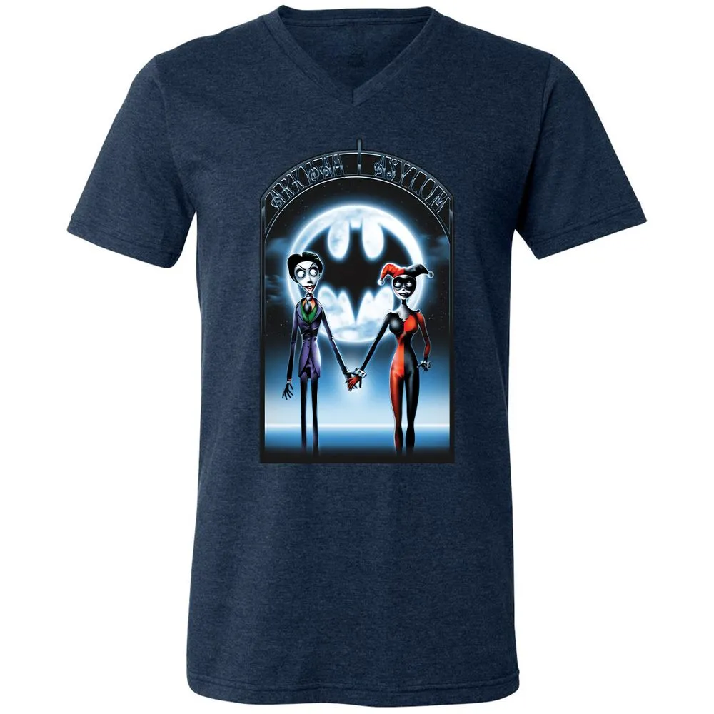 Unisex V-Neck T-Shirt - 769HD58M - Heather Navy - 15