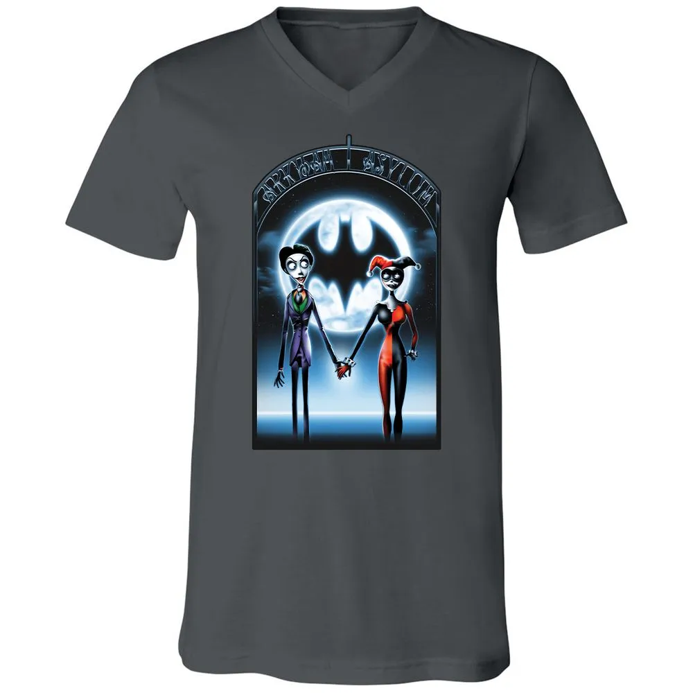 Unisex V-Neck T-Shirt - 769HD58M - Asphalt - 12
