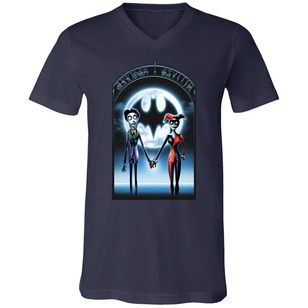 Unisex V-Neck T-Shirt - 769HD58M - Navy - 9