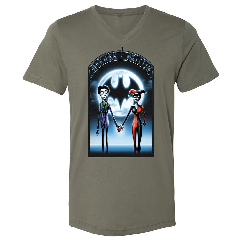 Unisex V-Neck T-Shirt - 769HD58M - Military Green - 10