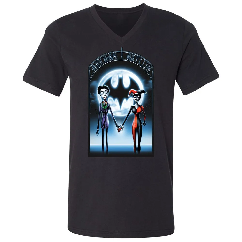 Unisex V-Neck T-Shirt - 769HD58M - Black - 16
