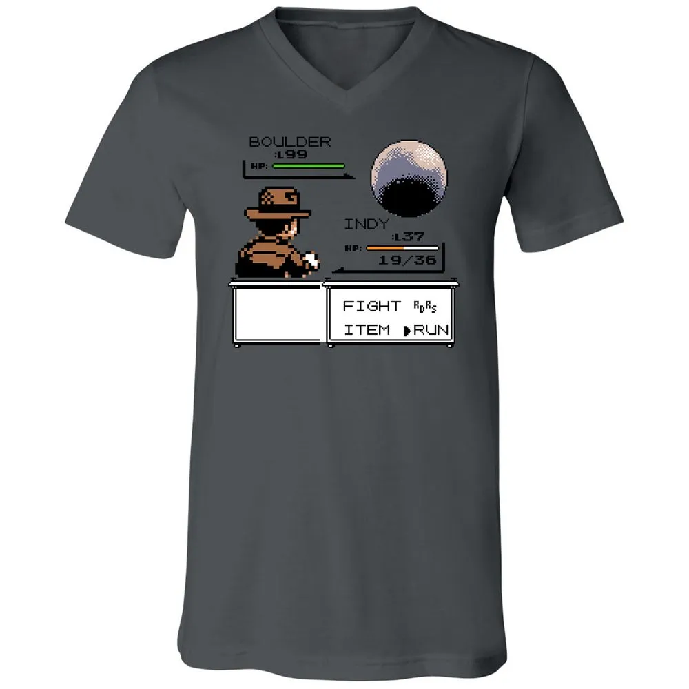 Unisex V-Neck T-Shirt - CX3CTK76 - Asphalt - 12