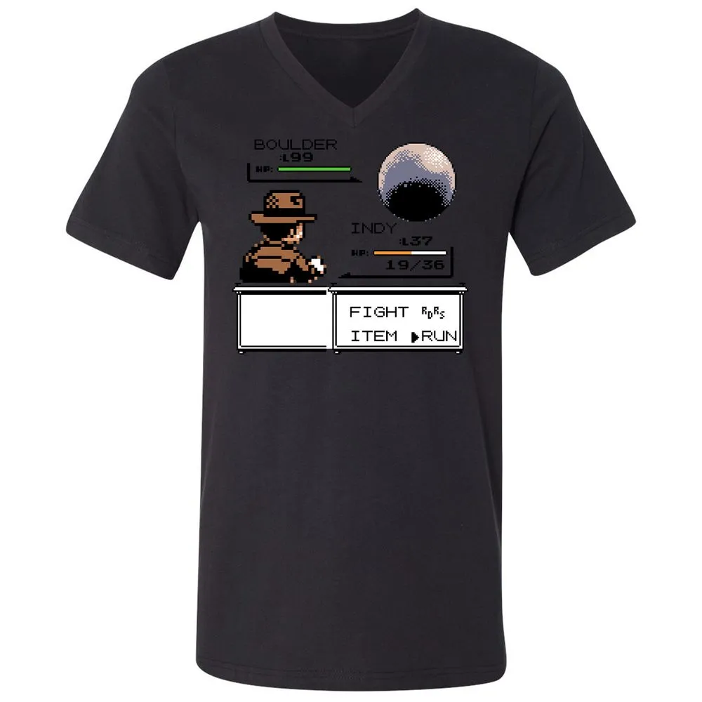Unisex V-Neck T-Shirt - CX3CTK76 - Black - 16
