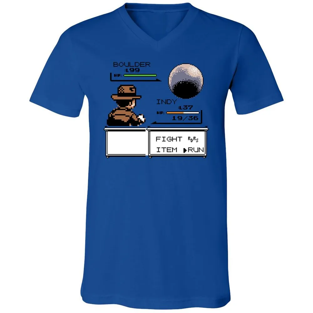 Unisex V-Neck T-Shirt - CX3CTK76 - True Royal - 4