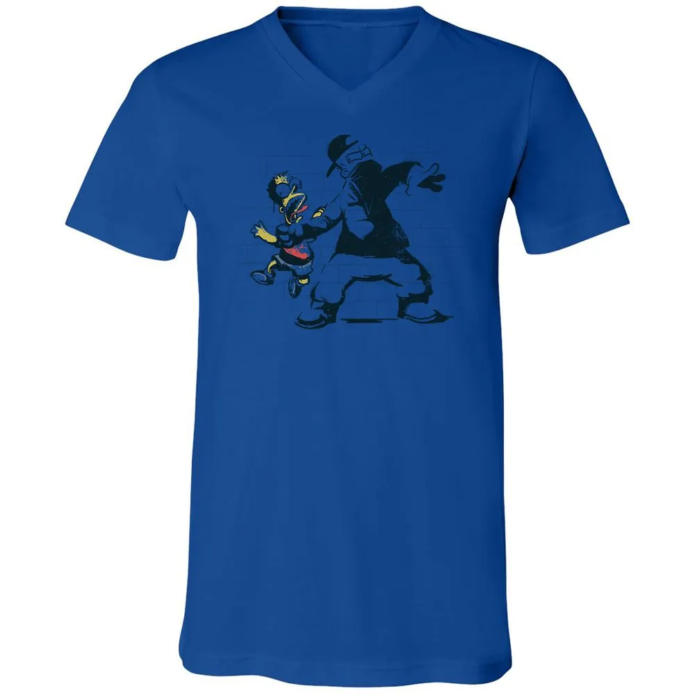Unisex V-Neck T-Shirt - 9ZJKJMJJ - True Royal - 4