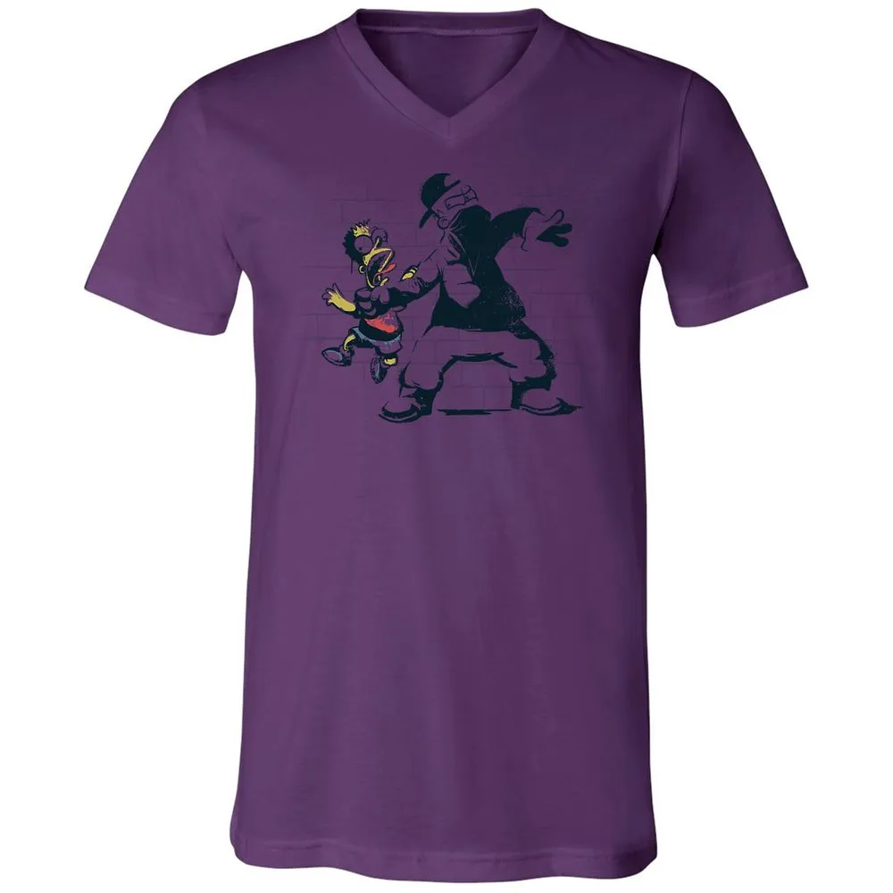 Unisex V-Neck T-Shirt - 9ZJKJMJJ - Team Purple - 2