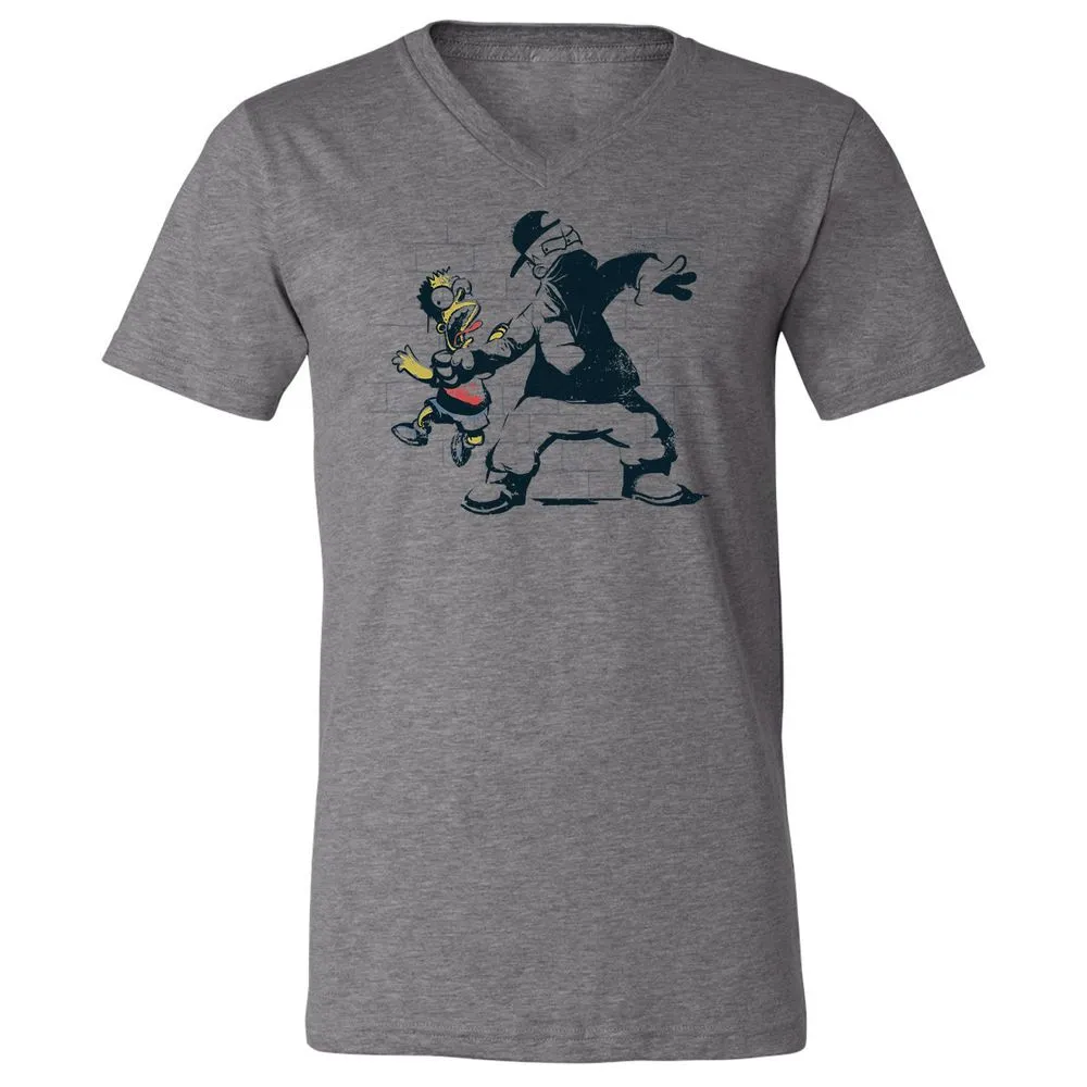 Unisex V-Neck T-Shirt - 9ZJKJMJJ - Deep Heather - 13