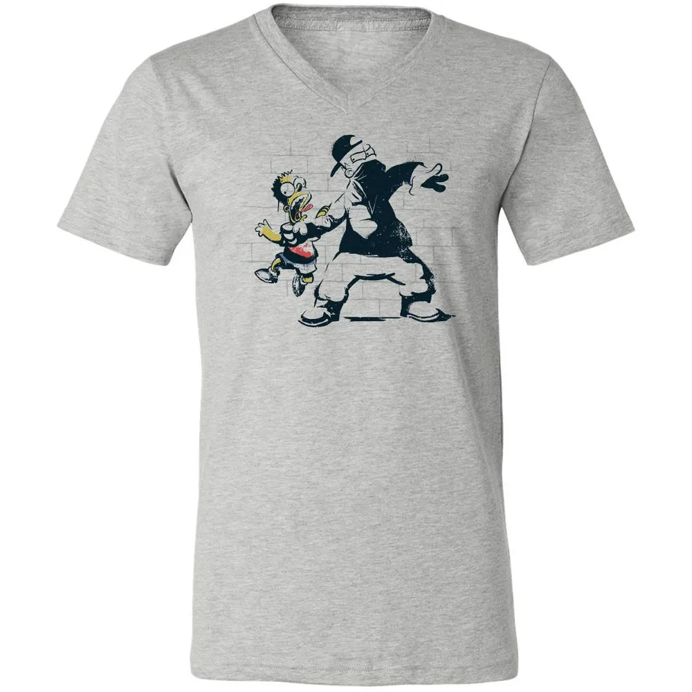 Unisex V-Neck T-Shirt - 9ZJKJMJJ - Athletic Heather - 7
