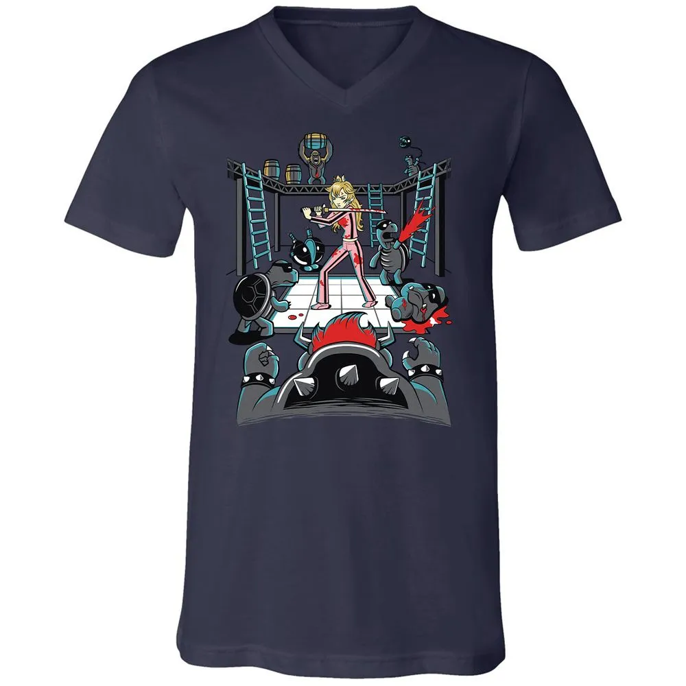 Unisex V-Neck T-Shirt - WM8U2SKJ - Navy - 9