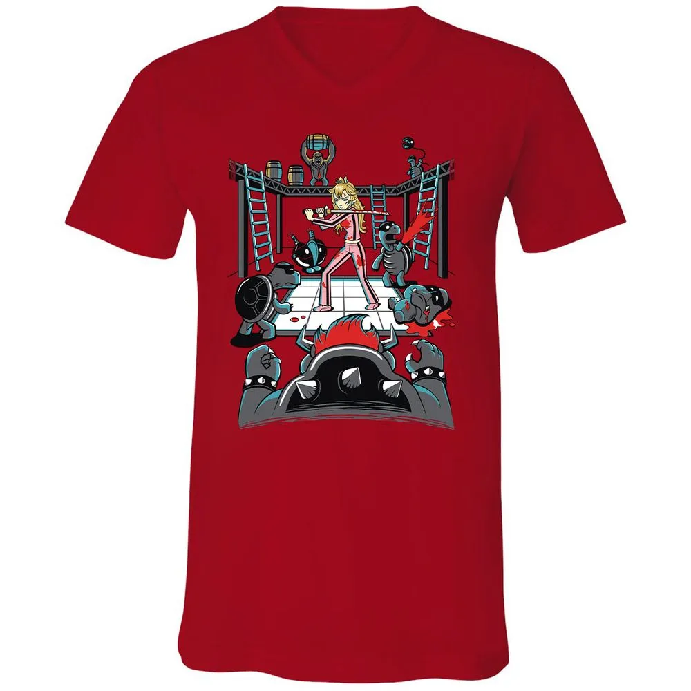 Unisex V-Neck T-Shirt - WM8U2SKJ - Red - 3