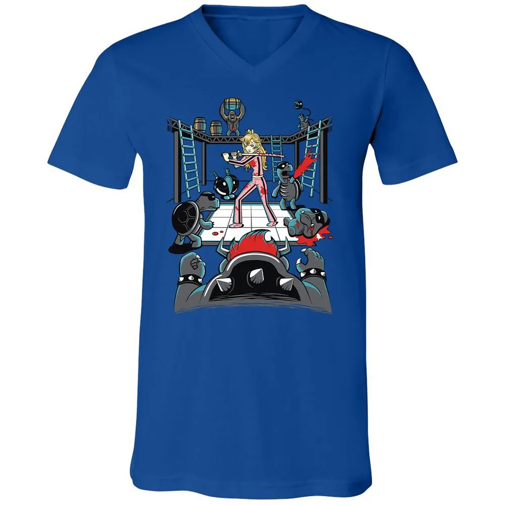 Unisex V-Neck T-Shirt - WM8U2SKJ - True Royal - 4