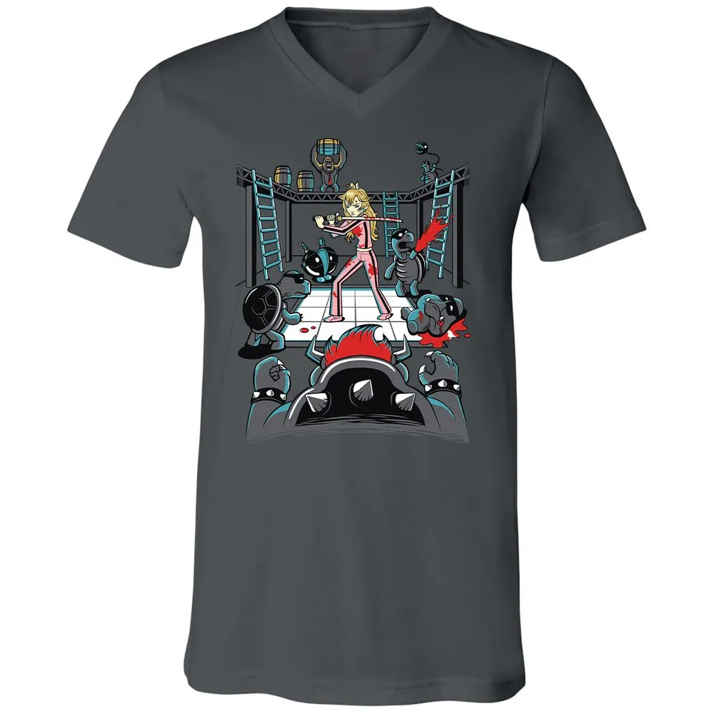 Unisex V-Neck T-Shirt - WM8U2SKJ - Asphalt - 12