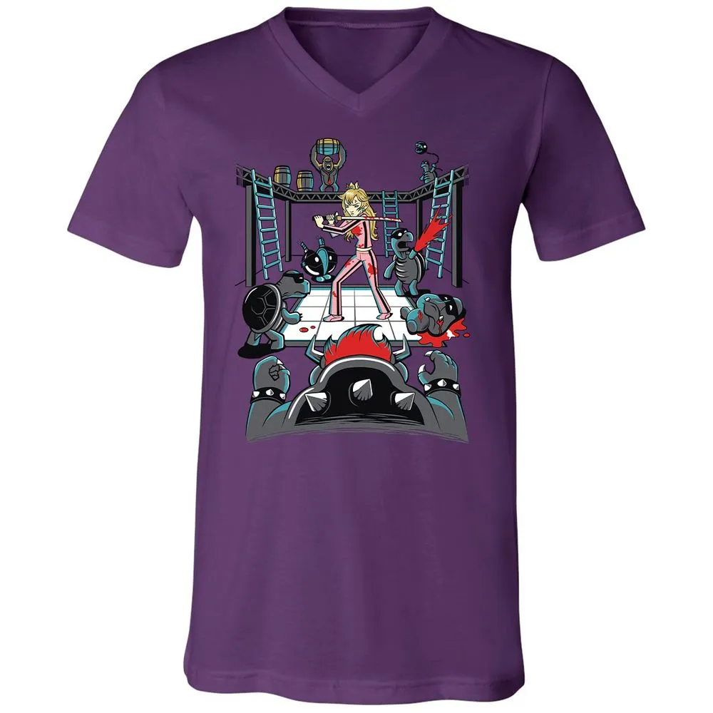 Unisex V-Neck T-Shirt - WM8U2SKJ - Team Purple - 2