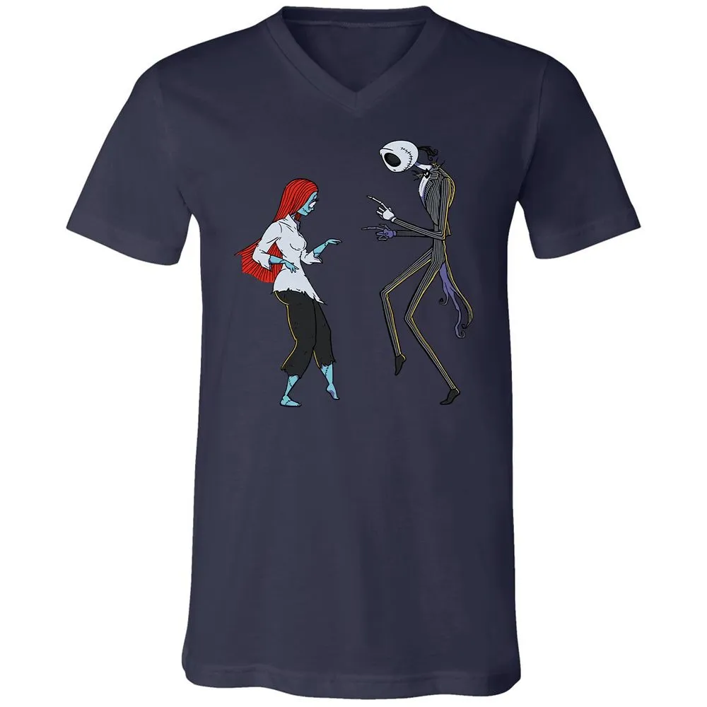 Unisex V-Neck T-Shirt - 84QCUNVN - Navy - 9