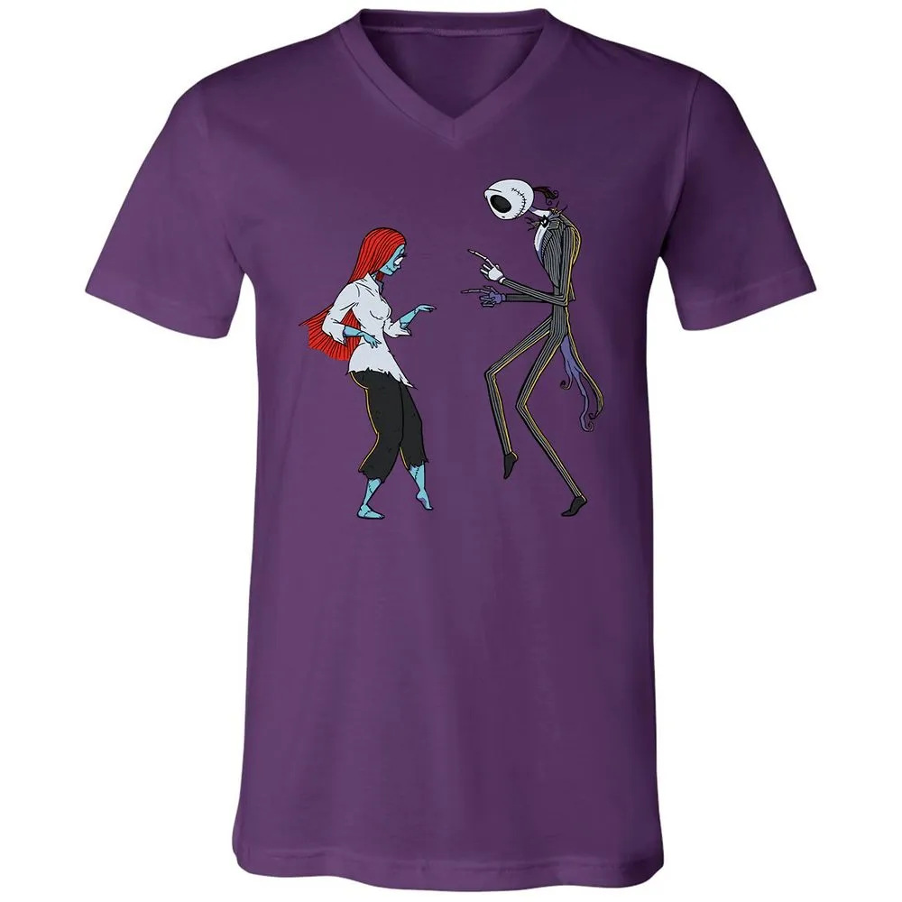 Unisex V-Neck T-Shirt - 84QCUNVN - Team Purple - 2