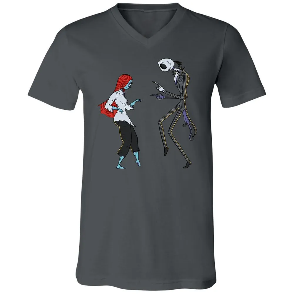 Unisex V-Neck T-Shirt - 84QCUNVN - Asphalt - 12