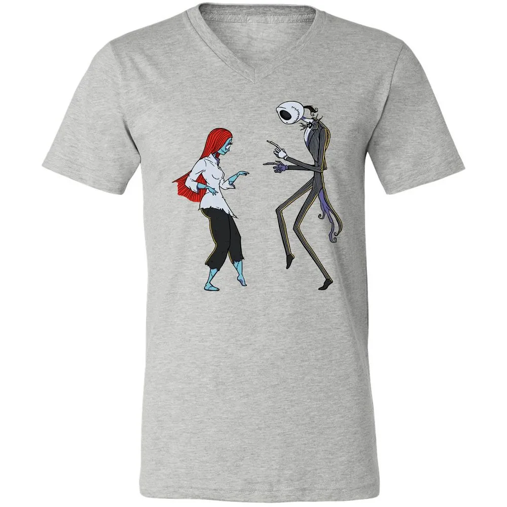 Unisex V-Neck T-Shirt - 84QCUNVN - Athletic Heather - 7