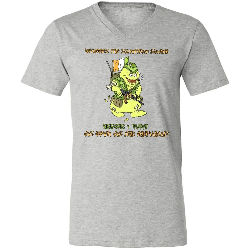 Unisex V-Neck T-Shirt - 22GWD7F9 - Athletic Heather - 7