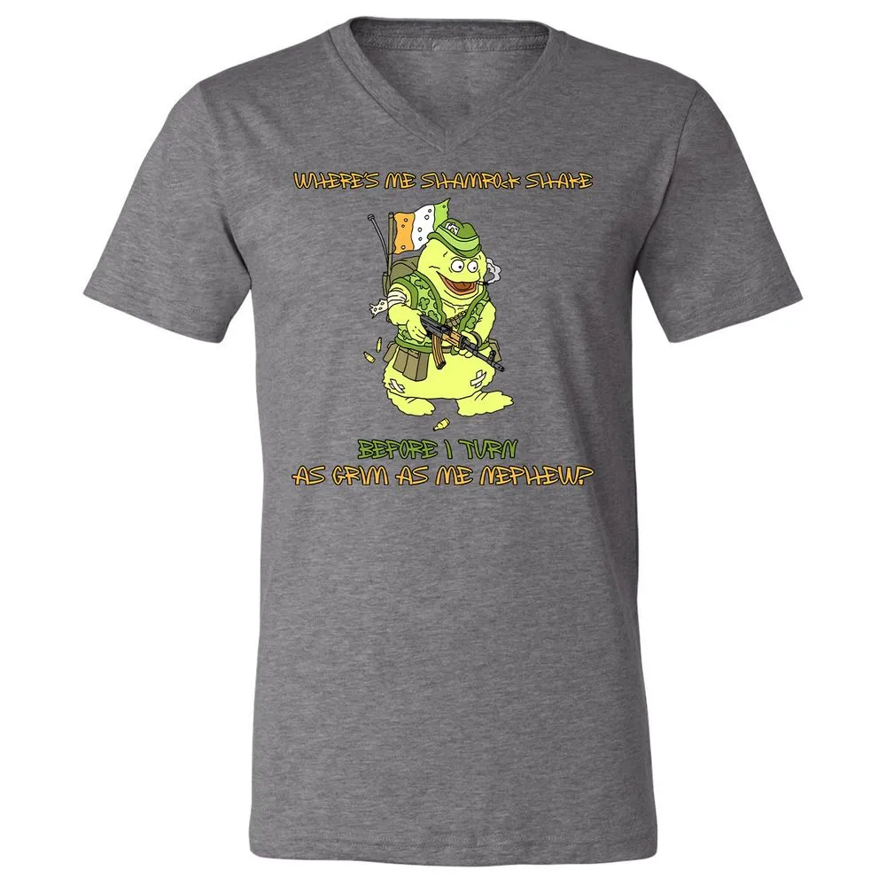Unisex V-Neck T-Shirt - 22GWD7F9 - Deep Heather - 13