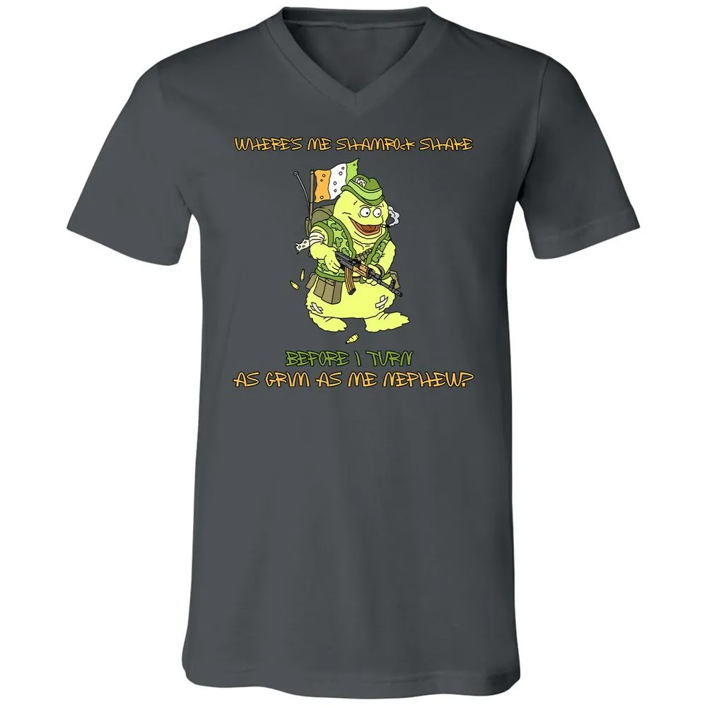 Unisex V-Neck T-Shirt - 22GWD7F9 - Asphalt - 12