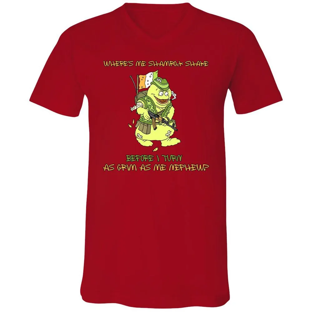 Unisex V-Neck T-Shirt - 22GWD7F9 - Red - 3