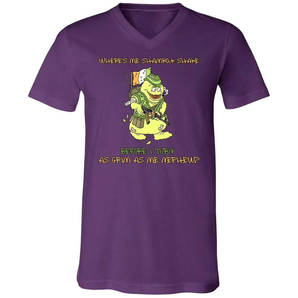 Unisex V-Neck T-Shirt - 22GWD7F9 - Team Purple - 2