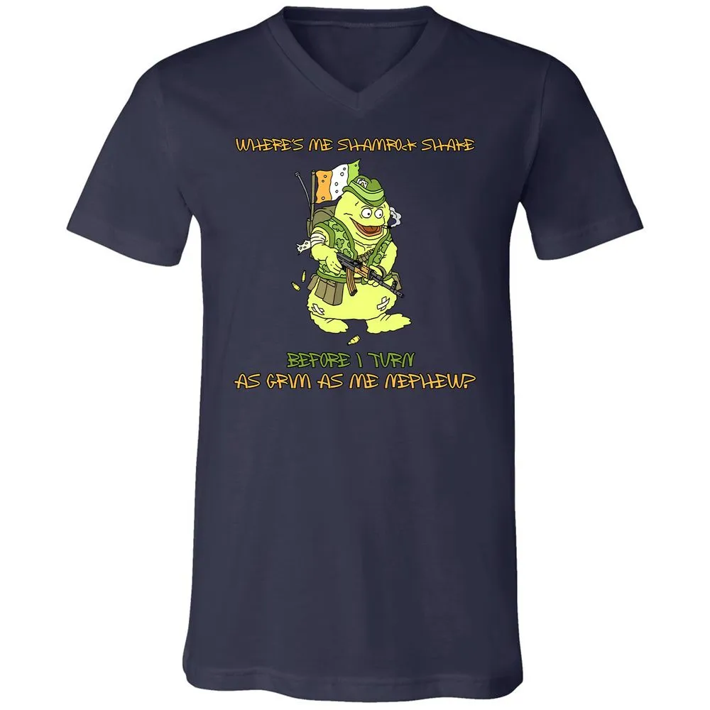 Unisex V-Neck T-Shirt - 22GWD7F9 - Navy - 9